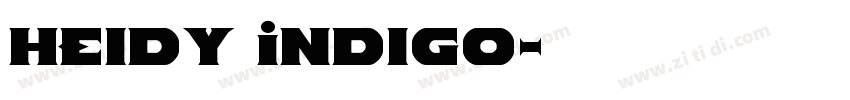 Heidy Indigo字体转换
